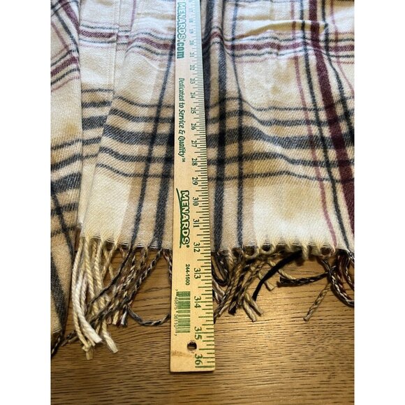 WOOLRICH Womens Poncho Shawl Wrap One Size Soft Fringe Cabincore Classic Western - Picture 3 of 5